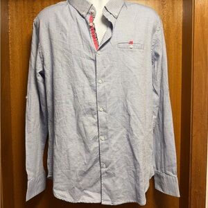 Men's Light Blue Casual Button Down Shirt